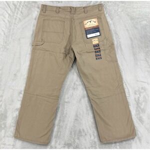 NWT Blue Mountain Pants Mens 38x30 Carpenter Canvas Relaxed Hammer Loop Workwear